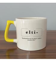 Elti Baskılı Sarı Kulplu D Kupa