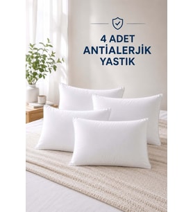 4'lü Antialerjik Silikon Yastık