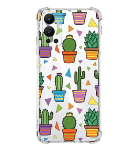 PrintiFy İnfinix Hot 12 Uyumlu Water Color 4 Baskılı Şeffaf Köşe Korumalı Antişok Kılıf