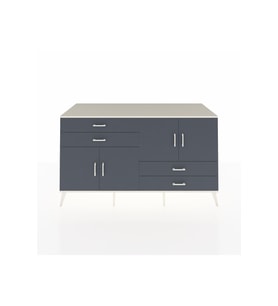 Kronos Konsol 3 Raflı 4 Çekmeceli 4 Kapaklı 176x59x99 Aytaşı-Antrasit