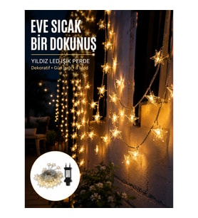 Mey İthalat® Yıldız Led Işık 5 Metre Dekoratif Aydınlatma Günışığı Yeni Nesil