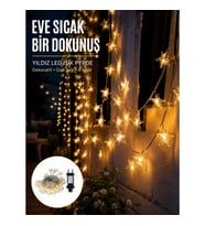 Mey İthalat® Yıldız Led Işık 5 Metre Dekoratif Aydınlatma Günışığı Yeni Nesil
