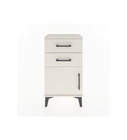 Arges Komodin Tek Raflı 2 Çekmeceli Tek Kapaklı 44x30x80 Aytaşı-Aytaşı