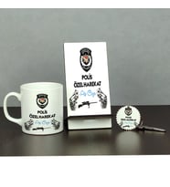 Polis Özel Harekat Üçlü Set (Kupa + Telefon Standı + Anahtarlık) 001