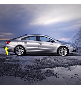 VW Passat CC 2009-2012 Arka Tampon Sağ Köşe Çıtası 3C8807460A