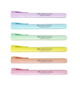 Faber Castell Fosforlu Kalem 38 Pastel 6’lı 2022