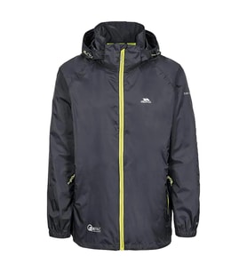 Trespass Qikpack Unisex Outdoor Yağmurluk Siyah