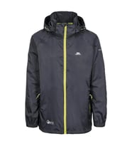 Trespass Qikpack Unisex Outdoor Yağmurluk Siyah