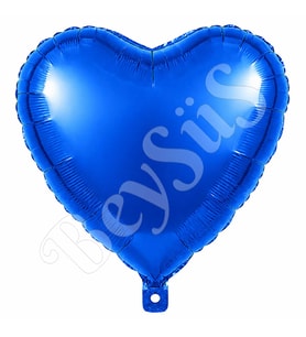 Kalp Folyo Balon Rose Mavi 24 inc