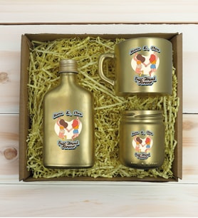 BK Gift Kişiye Özel İsimli DTF Best Friend Temalı Gold Kahve Fincanı & Kolonya & Mum Hediye Seti-6, Arkadaşa Hediye, Doğum Günü Hediyesi