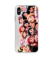 Iphone X ve XS Uyumlu Prensesler Tasarımlı Şeffaf Telefon Kılıfı