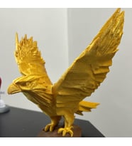 Ev ve Ofis İçin KArtal Heykelcik Dekoratif Kuş Figürü Gold Renk