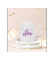 K-POP Tasarımlı Kupa Bardak (Beyaz)