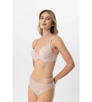Pierre Cardin Soft Push Up Kaplı Dantelli Sütyen Takım (Pudra)