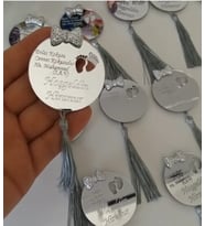 Kişiye Özel Pleksi Bebek Magnet Hatıra (Altın)
