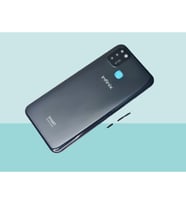 Infinix Smart 5 Uyumlu FULL KASA Arka Kapak Batarya Kapağı - SİYAH
