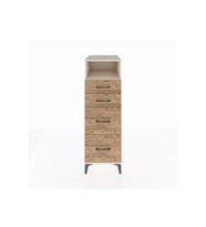 Kronos Dolap Tek Raflı 4 Çekmeceli 44x59x134 Aytaşı-Çam