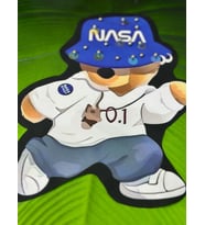 PAYETLİ BONCUK İŞLEME NASA AYI ARMA DİKİŞ APLİKE 27X22 CM