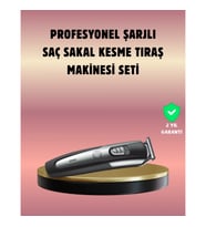 Mey İthalat® Şarjlı Saç Sakal Kesim Makinesi Detaylı Kesim İçin Hassas Başlıklı