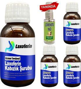 Laxoferin Şurup 50ML: 4 Şişe + Çörek Otuyağı / Bay&bayan