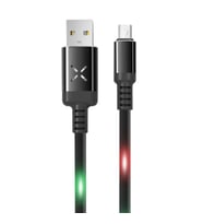 Dc09 Ses Duyarlı Işıklı Micro Usb Kablo 1m 2a - Siyah