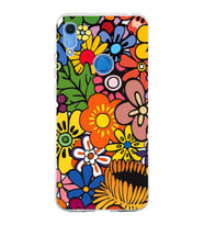 PrintiFy Huawei Y6s ile Uyumlu 1mm Slim Fit Retro Renkler 2 Baskılı Şeffaf  Kılıf