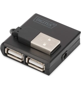 Digitus Da-70217 Digitus® Usb 2.0 Yüksek Hızlı Hub 4-Girişli 4X Usb A/F, 1X Usb Bmini/M, Usb Kablosu