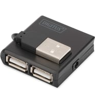 Digitus Da-70217 Digitus® Usb 2.0 Yüksek Hızlı Hub 4-Girişli 4X Usb A/F, 1X Usb Bmini/M, Usb Kablosu