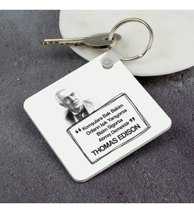 Thomas Edison Esprili Anahtarlık