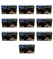 Dolphin Tek Kullanımlık Lateks Siyah Pudrasız Nitril Muayne Eldiveni Large - 100'lü 10 Paket