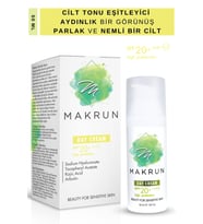 Makrun - Gündüz Kremi Parlak Cilt - Aydınlık Görünüş - Nemlendirici Etkili - Güneş Koruması