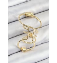 Pirinç Halkalı Model Gold Renk Kıkırdak Küpe 5886 - HPSBYI8394-2692