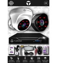 TURKNO 2 Kameralı Galia 1 İç Kamera Set 2 TB HDD Full HD Gece Görüşlü Güvenlik Kamerası Sistemi