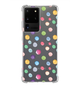 PrintiFy Samsung Galaxy S20 Ultra Uyumlu Water Color 6 Baskılı Şeffaf Köşe Korumalı Antişok Kılıf