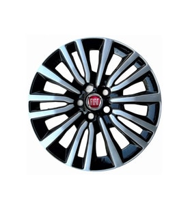 point marketing Fiat Egea 15 Inç Jant Kapağı 4 Adet 1 Takım Siyah - Gri (Siyah-Gri)