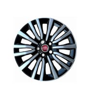 point marketing Fiat Egea 15 Inç Jant Kapağı 4 Adet 1 Takım Siyah - Gri  (Siyah-Gri)