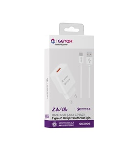 GNX-006 3.4A 18W Type-C Şarj Cihazı