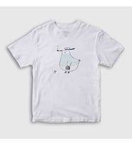 Presmono Unisex Çocuk Beyaz Captain Seagull Martı T-Shirt 290319tt