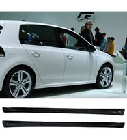 Vw Golf 6 R Yan Marşpiyel Seti Plastik 2 Adet Mat Siyah 2008 2009 2010 2011 2012 karlık+ek+bodykit