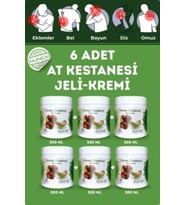 At Kestanesi Jeli, Kas Ve Eklem Masaj Kremi 500 ml ( 6 Adet X 500 ml )