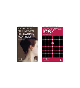 1984 + Bilinmeyen Bir Kadının Mektubu- 2 Kitap Set - Iş Bankası Özel Set 1984 Kitabı