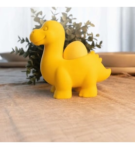 3D Baskı Dinozor Yumurtalık - Sevimli Eggosaurus Yumurta Tutucu-Sarı