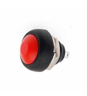 PBS33B 12mm Yuvarlak Push Buton Kırmızı IC-184