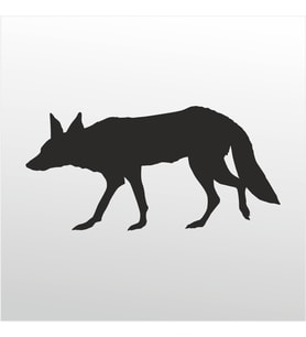 Folyo Sticker Tilki 70cm Uzunluk (Karışık)
