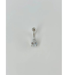 Su Detaylı Göbek Piercing - Pg0023