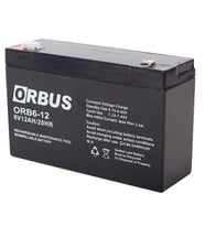 Ayt Orbus 6 Volt 12 Amper Kuru Akü ORB6-12 150x50x94 Mm