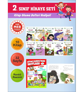 2.Sınıflar İçin Okumayı Sevdiren 10 lu Hikaye Seti 8 (Kitap Okuma Defteri Hediyeli)