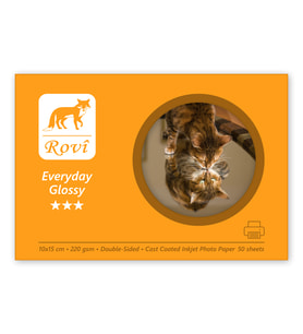 Rovi Everyday Parlak Çift Taraflı Fotoğraf Kağıdı 220gsm 50yp 10x15 (Beyaz)