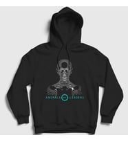 Presmono Unisex Siyah Madness Animals As Leaders Kapüşonlu Sweatshirt 523107tt