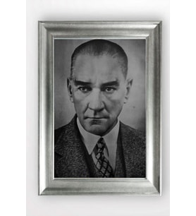 Gümüş Çerçeveli Atatürk Tablo cv741